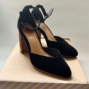Soludos Collette | Black Velvet Heel size 9